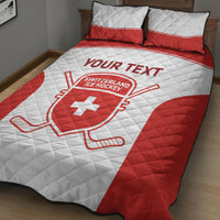 Custom Switzerland Hockey Quilt Bed Set 2024 Go La Nati - Wonder Print Shop