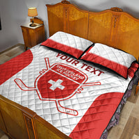 Custom Switzerland Hockey Quilt Bed Set 2024 Go La Nati - Wonder Print Shop