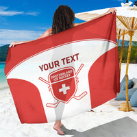 Custom Switzerland Hockey Sarong 2024 Go La Nati - Wonder Print Shop