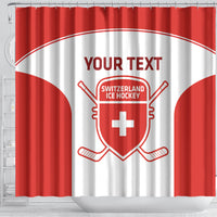 Custom Switzerland Hockey Shower Curtain 2024 Go La Nati