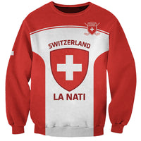 Custom Switzerland Hockey Sweatshirt 2024 Go La Nati - Wonder Print Shop