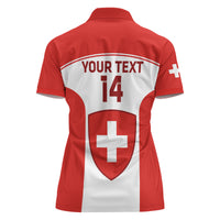 Custom Switzerland Hockey Women Polo Shirt 2024 Go La Nati - Wonder Print Shop
