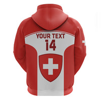 Custom Switzerland Hockey Zip Hoodie 2024 Go La Nati - Wonder Print Shop