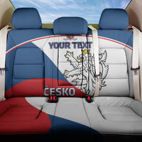 Custom Czech Republic Hockey Back Car Seat Cover 2024 Go Czechia - Wonder Print Shop
