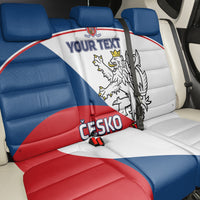 Custom Czech Republic Hockey Back Car Seat Cover 2024 Go Czechia - Wonder Print Shop