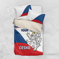 Custom Czech Republic Hockey Bedding Set 2024 Go Czechia - Wonder Print Shop