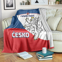 Custom Czech Republic Hockey Blanket 2024 Go Czechia