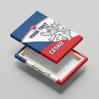 Custom Czech Republic Hockey Canvas Wall Art 2024 Go Czechia - Wonder Print Shop