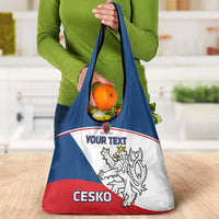 Custom Czech Republic Hockey Grocery Bag Go Czechia