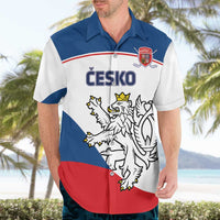 Custom Czech Republic Hockey Hawaiian Shirt 2024 Go Czechia - Wonder Print Shop