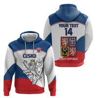 Custom Czech Republic Hockey Hoodie 2024 Go Czechia - Wonder Print Shop