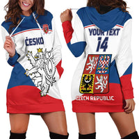 Custom Czech Republic Hockey Hoodie Dress 2024 Go Czechia - Wonder Print Shop