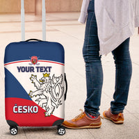 Custom Czech Republic Hockey Luggage Cover 2024 Go Czechia - Wonder Print Shop