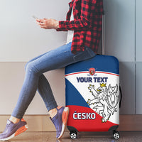 Custom Czech Republic Hockey Luggage Cover 2024 Go Czechia - Wonder Print Shop