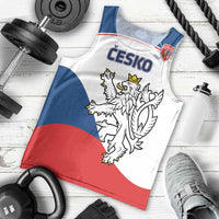 Custom Czech Republic Hockey Men Tank Top 2024 Go Czechia - Wonder Print Shop