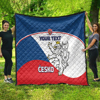 Custom Czech Republic Hockey Quilt 2024 Go Czechia - Wonder Print Shop