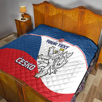 Custom Czech Republic Hockey Quilt 2024 Go Czechia - Wonder Print Shop