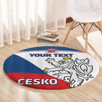 Custom Czech Republic Hockey Round Carpet 2024 Go Czechia