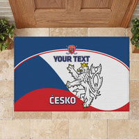 Custom Czech Republic Hockey Rubber Doormat 2024 Go Czechia - Wonder Print Shop