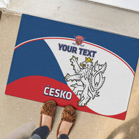 Custom Czech Republic Hockey Rubber Doormat 2024 Go Czechia - Wonder Print Shop
