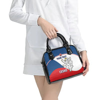 Custom Czech Republic Hockey Shoulder Handbag 2024 Go Czechia