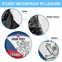 Custom Czech Republic Hockey Spare Tire Cover 2024 Go Czechia - Wonder Print Shop