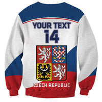 Custom Czech Republic Hockey Sweatshirt 2024 Go Czechia - Wonder Print Shop