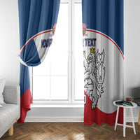 Custom Czech Republic Hockey Window Curtain 2024 Go Czechia - Wonder Print Shop