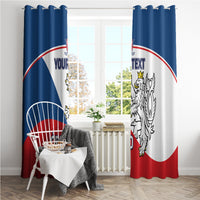 Custom Czech Republic Hockey Window Curtain 2024 Go Czechia - Wonder Print Shop