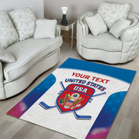 Custom United States Hockey Area Rug 2024 Go USA - Wonder Print Shop