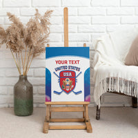 Custom United States Hockey Canvas Wall Art 2024 Go USA - Wonder Print Shop