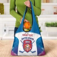 Custom United States Hockey Grocery Bag Go USA