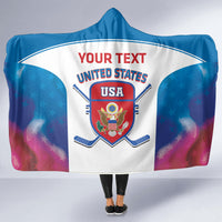 Custom United States Hockey Hooded Blanket 2024 Go USA