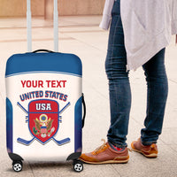 Custom United States Hockey Luggage Cover 2024 Go USA - Wonder Print Shop