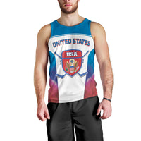 Custom United States Hockey Men Tank Top 2024 Go USA - Wonder Print Shop