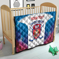Custom United States Hockey Quilt 2024 Go USA - Wonder Print Shop
