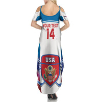 Custom United States Hockey Summer Maxi Dress 2024 Go USA - Wonder Print Shop