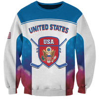 Custom United States Hockey Sweatshirt 2024 Go USA - Wonder Print Shop