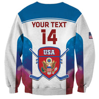 Custom United States Hockey Sweatshirt 2024 Go USA - Wonder Print Shop