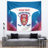 Custom United States Hockey Tapestry 2024 Go USA - Wonder Print Shop