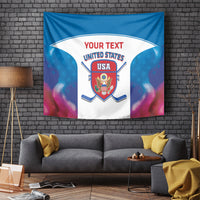 Custom United States Hockey Tapestry 2024 Go USA - Wonder Print Shop