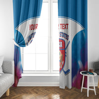 Custom United States Hockey Window Curtain 2024 Go USA - Wonder Print Shop
