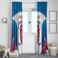 Custom United States Hockey Window Curtain 2024 Go USA - Wonder Print Shop