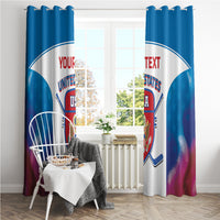 Custom United States Hockey Window Curtain 2024 Go USA - Wonder Print Shop