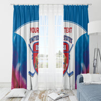 Custom United States Hockey Window Curtain 2024 Go USA - Wonder Print Shop
