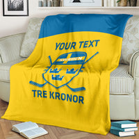 Custom Sweden Hockey Blanket 2024 Go Swedish