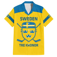 Custom Sweden Hockey Family Matching Puletasi and Hawaiian Shirt 2024 Go Swedish - Wonder Print Shop