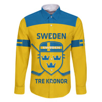 Custom Sweden Hockey Family Matching Short Sleeve Bodycon Dress and Hawaiian Shirt 2024 Go Swedish - Wonder Print Shop