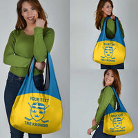 Custom Sweden Hockey Grocery Bag Go Swedish