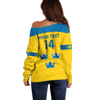Custom Sweden Hockey Off Shoulder Sweater 2024 Go Swedish - Wonder Print Shop